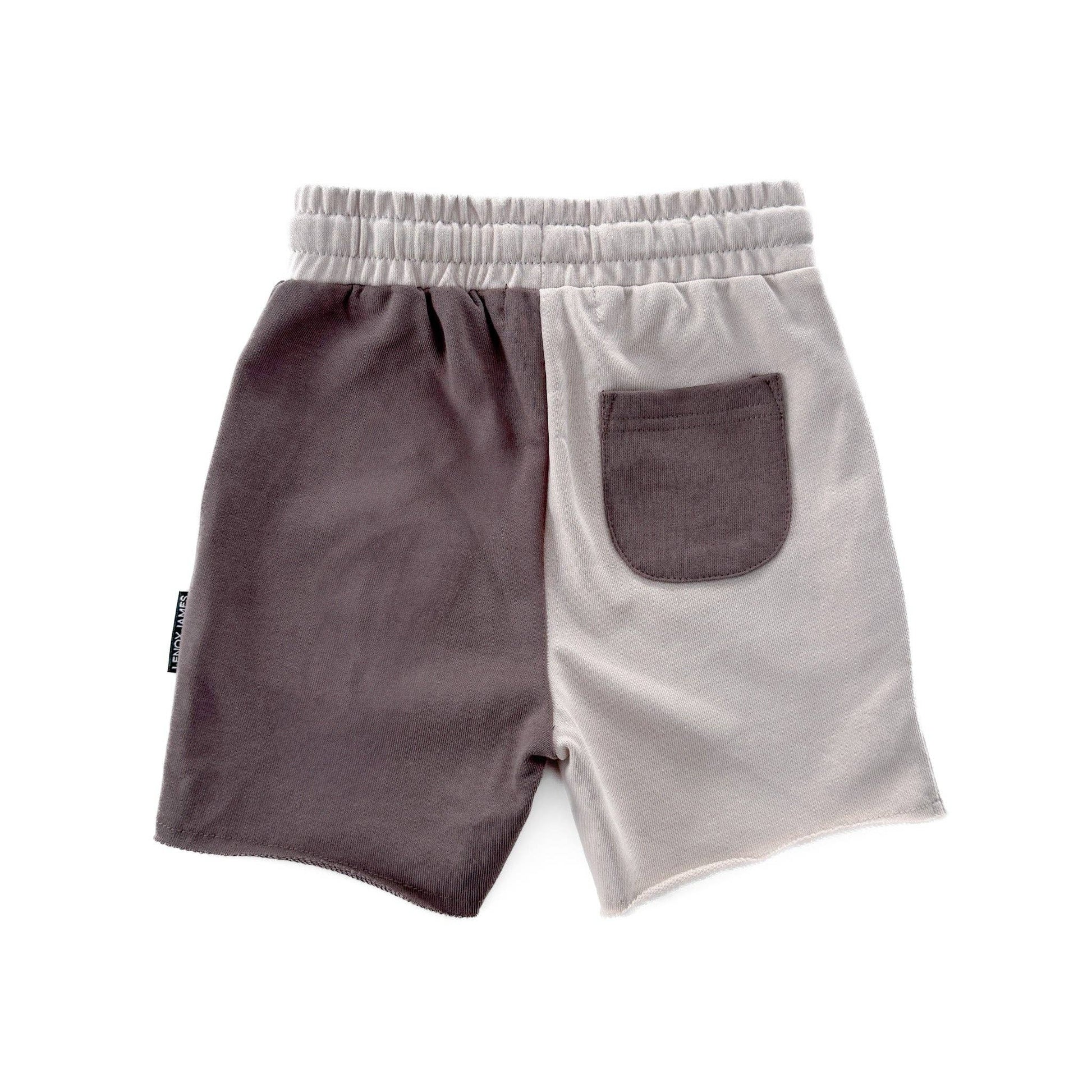 COLOR BLOCK SHORTS - MOCHA LENOX JAMES