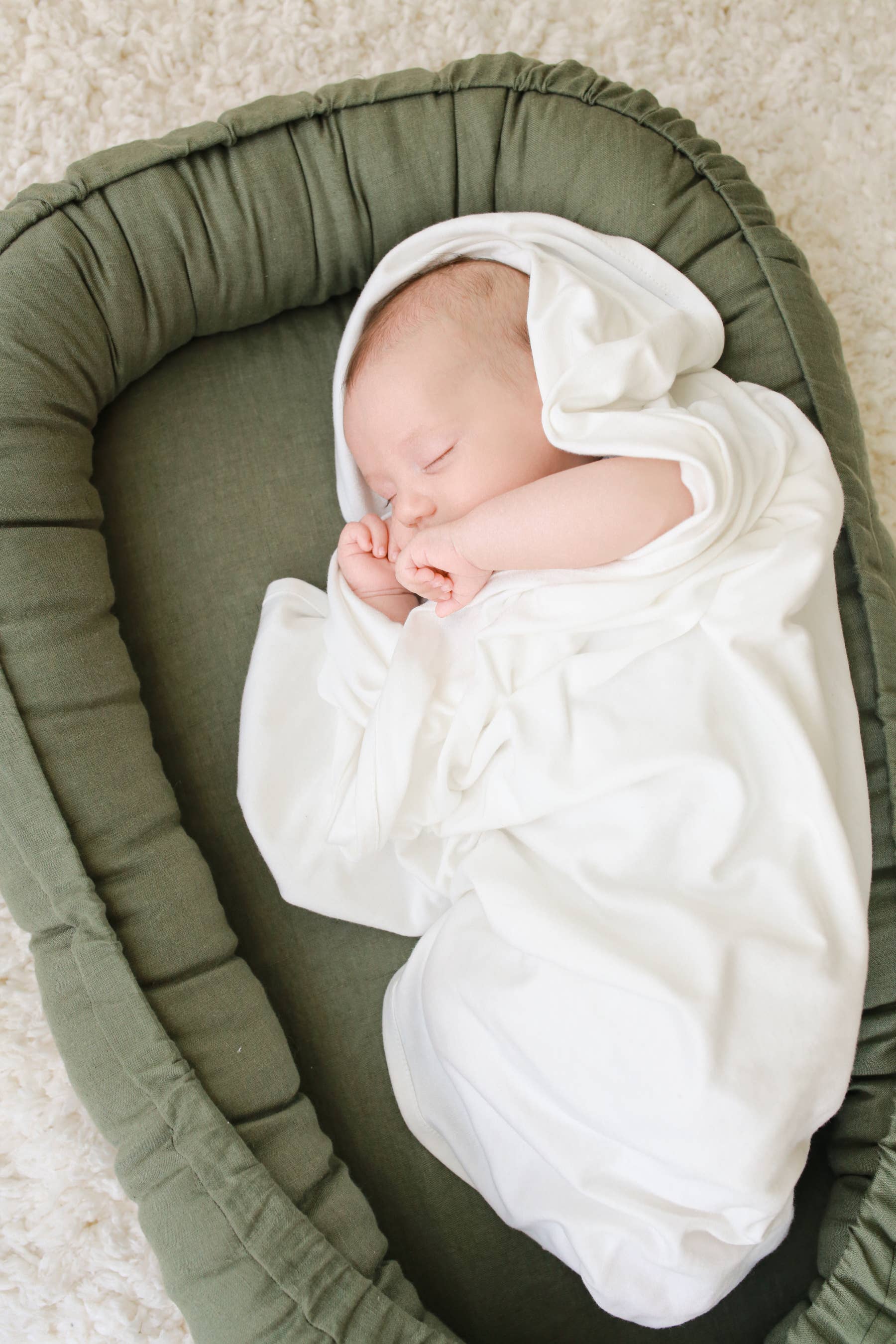 Babyly - Babynest - Linen with Bow - (2 Colors) BABYLY