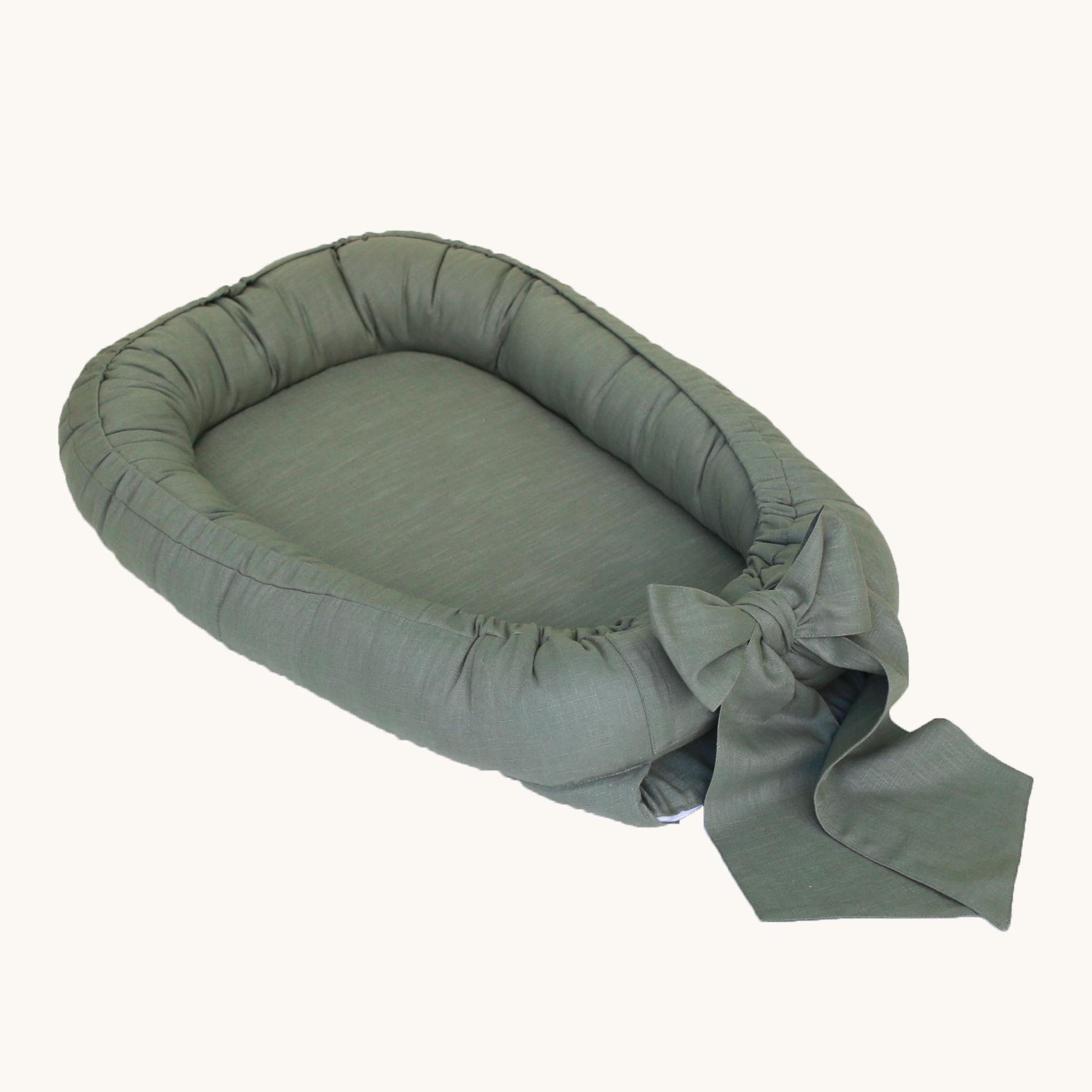 Babyly - Babynest - Linen with Bow - (2 Colors) BABYLY