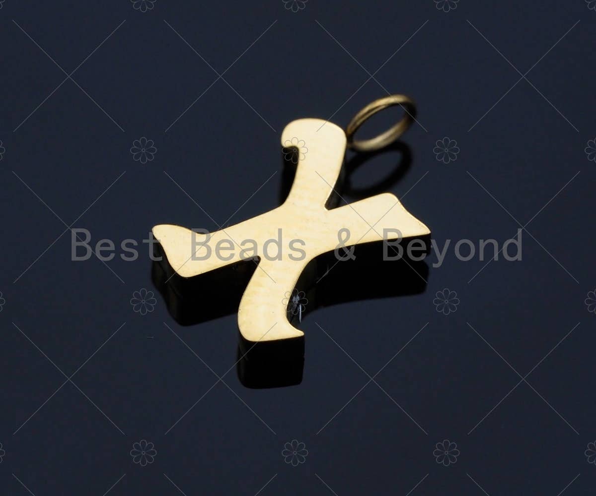 Old English Font Style Alphabet Letter Charm BestBeads&Beyond