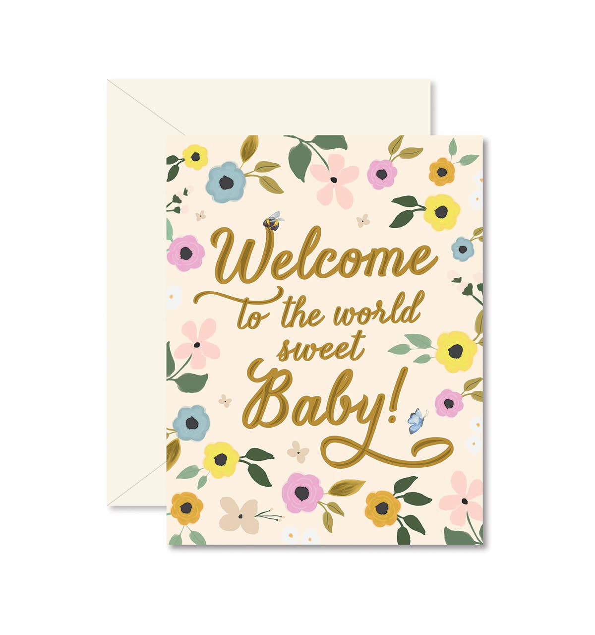 Welcome Sweet Baby Greeting Card Ginger P. Designs