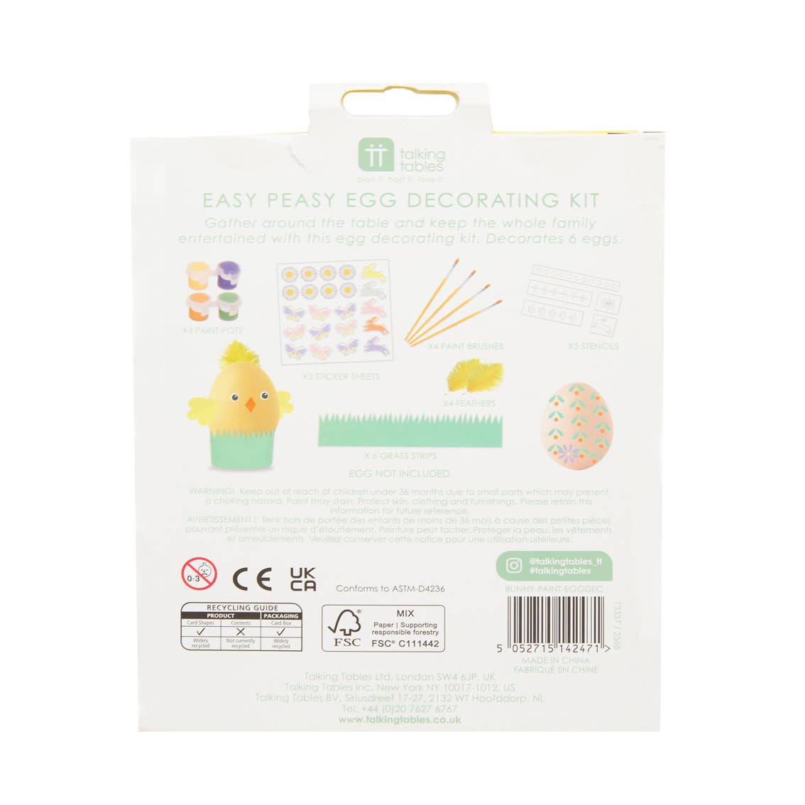 Easter Egg Decorating Kit Talking Tables USA