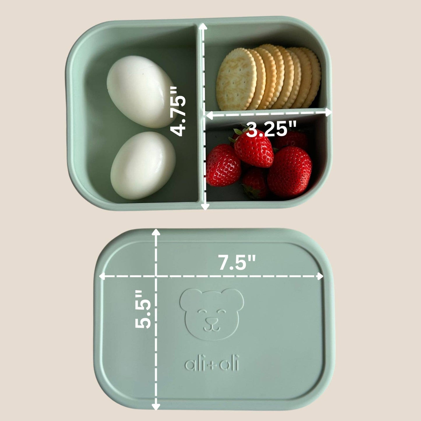 Ali+Oli Leakproof Silicone Bento Box (Pine)