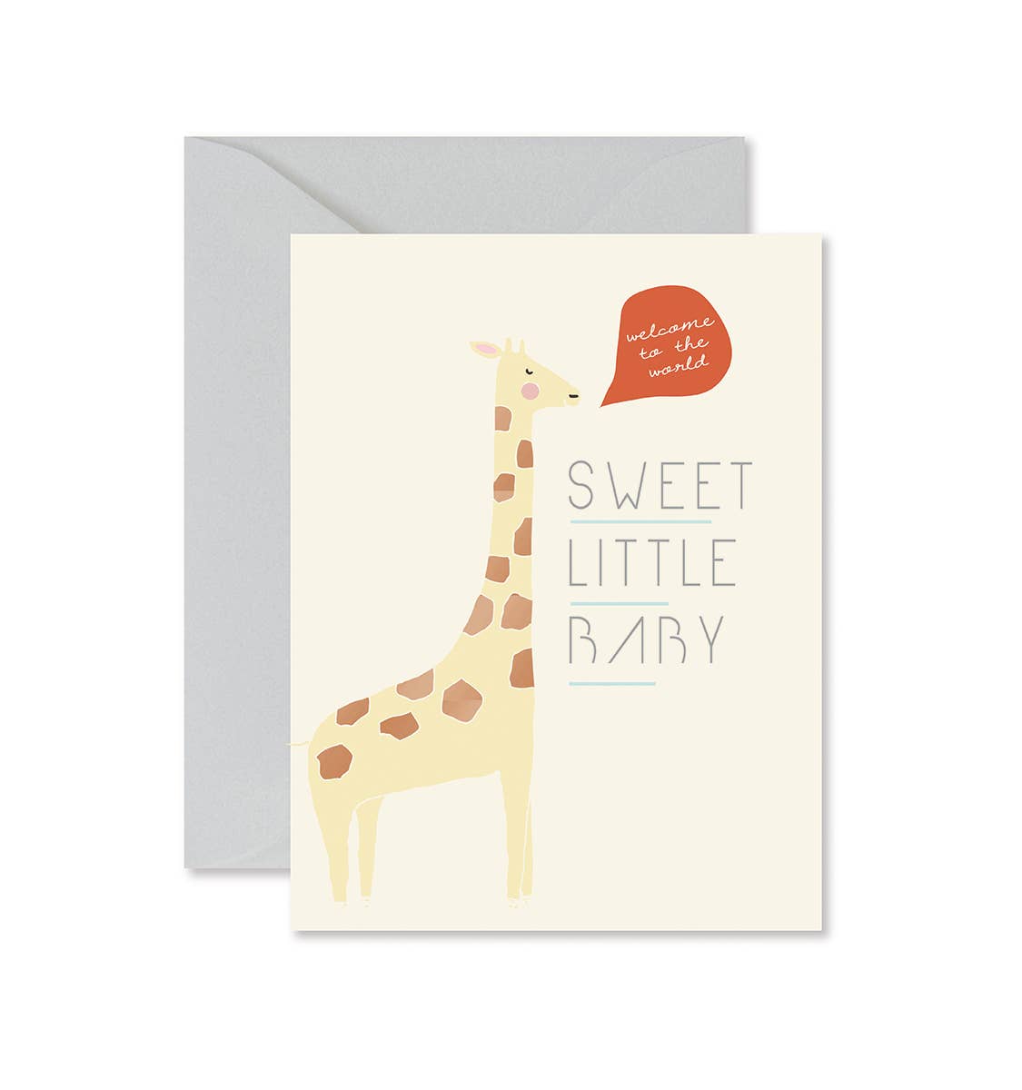 Giraffe Sweet Little Baby Greeting Card Ginger P. Designs