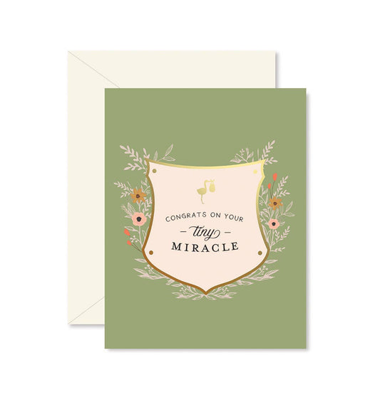 Tiny Miracle Baby Greeting Card Ginger P. Designs