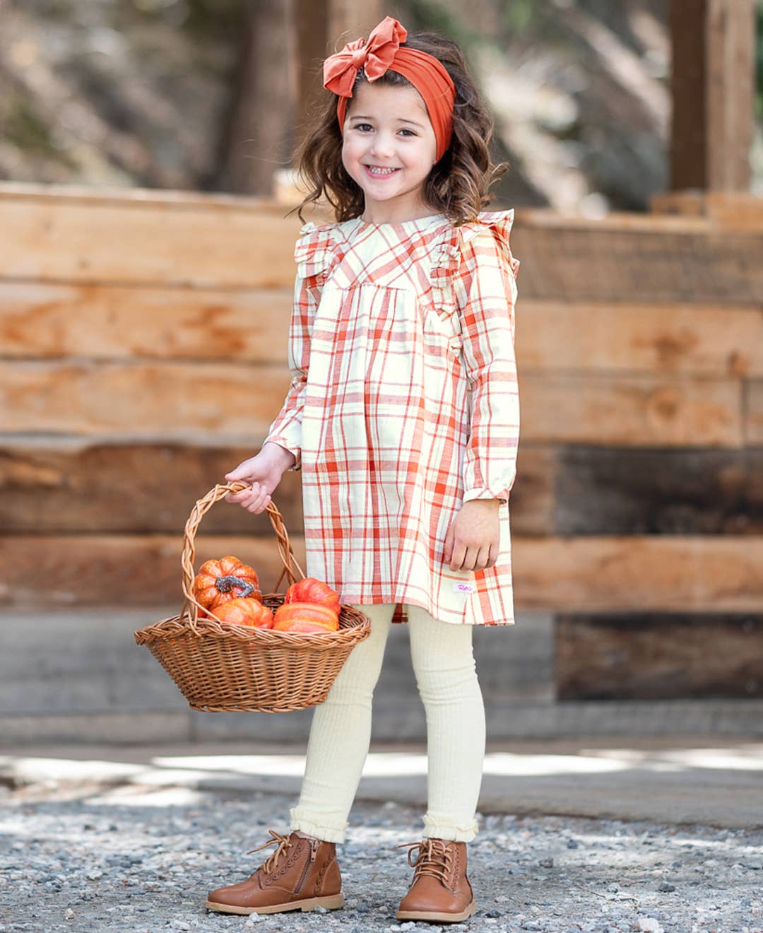 Girls Oatmeal Rib Knit Footless Ruffled Tights RuffleButts + RuggedButts