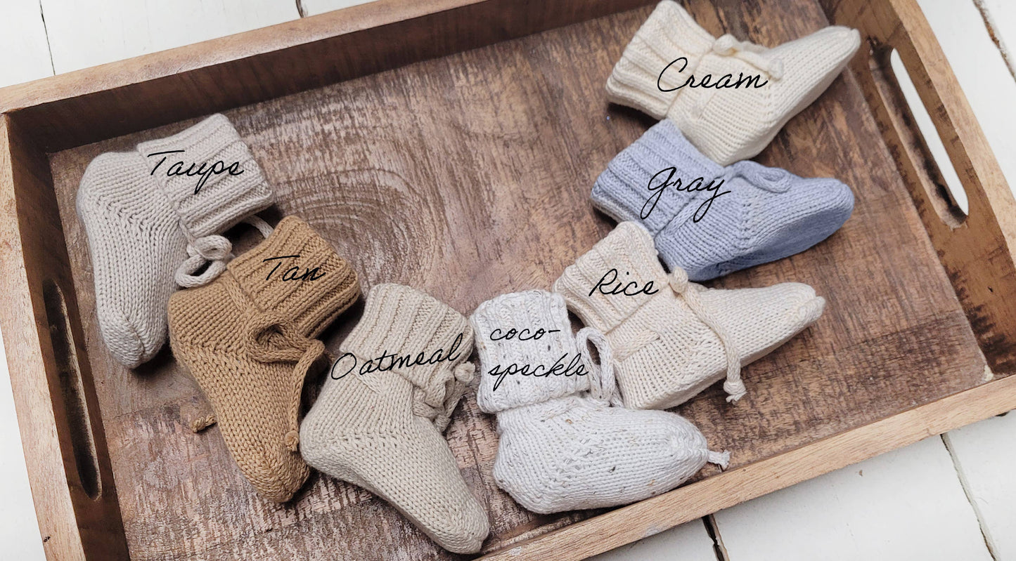 Cotton Crochet Booties