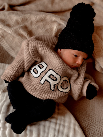 Bro Knit Sweater, Clay