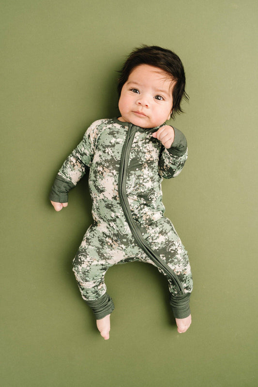 Forest Camo Bamboo Sleeper Little One Shop