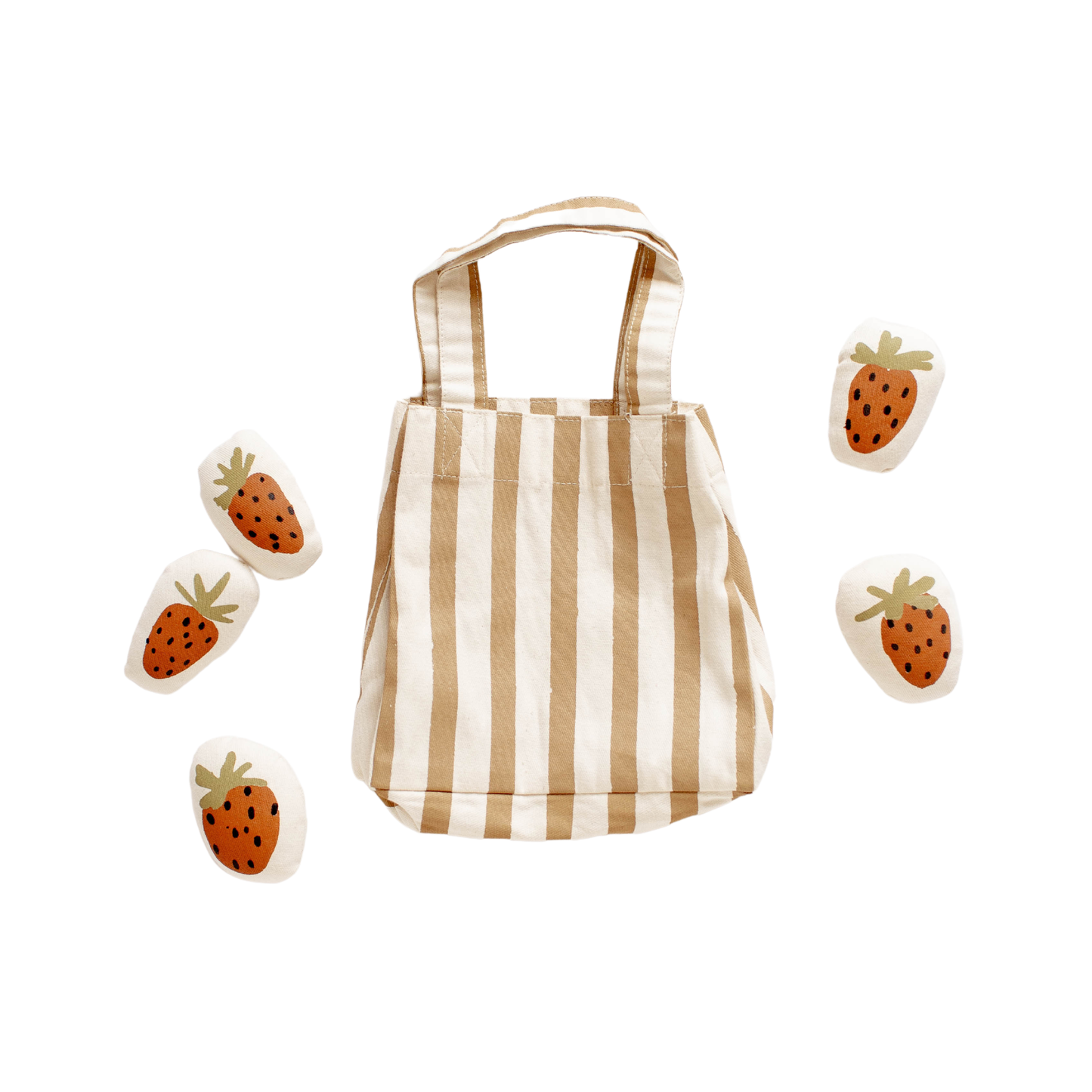 Interactive Strawberry Canvas Tote