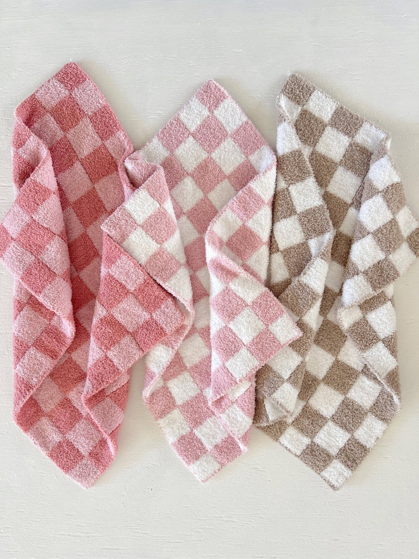 Phufy® Bliss Checkerboard Mini Blanket, Strawberry SpearmintLOVE