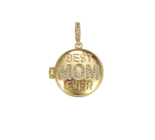 Locket Charms Hunny B's Best Mom Ever Locket