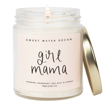 Girl Mama Soy Candle - 9 oz Sweet Water Decor