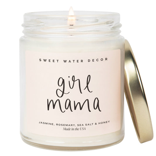Girl Mama Soy Candle - 9 oz Sweet Water Decor