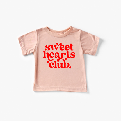 Sweet Hearts Club Valentines Day Shirt Toddler and Youth Benny & Ray Apparel