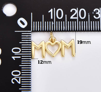 MOM Heart Charm Beads Creation