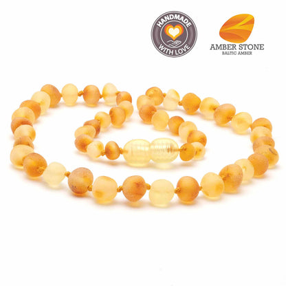 Baroque Amber Necklace - Mixed Light