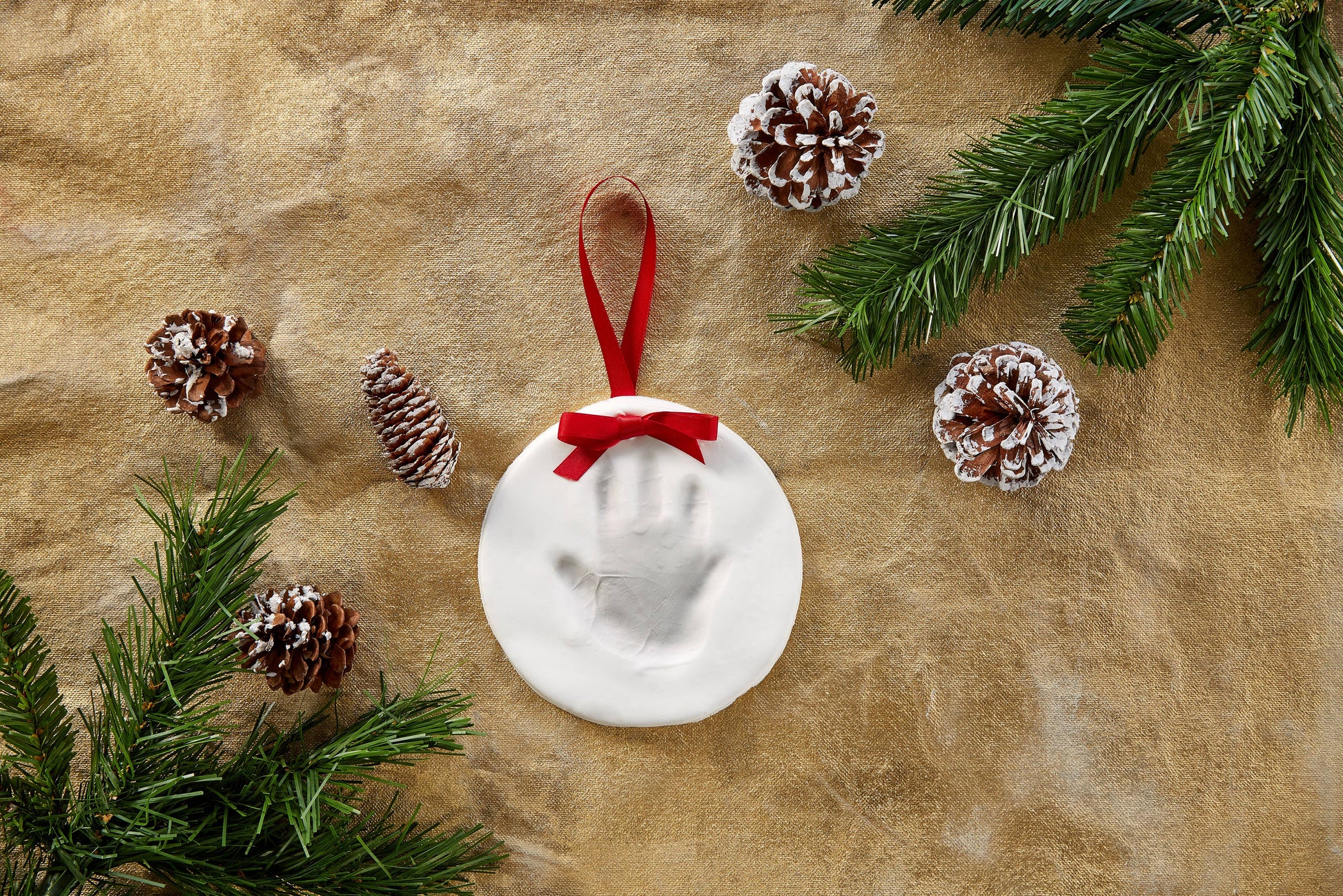 Baby Christmas Handprint or Footprint Keepsake Ornament Pearhead