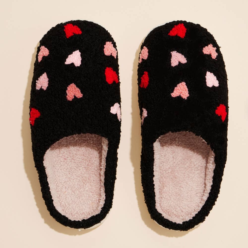 Multi Hearts Home Slippers Lilla Haven