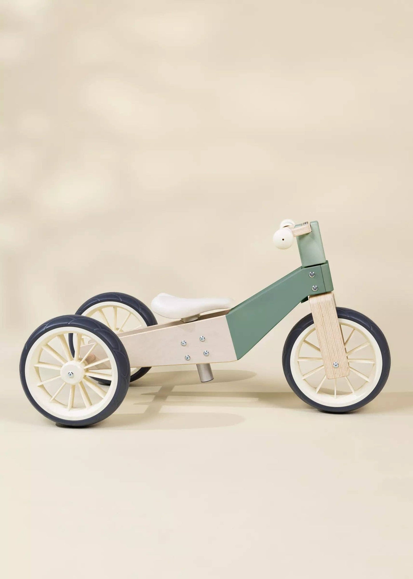 3-in-1 Wooden Balance Bike - Seafoam