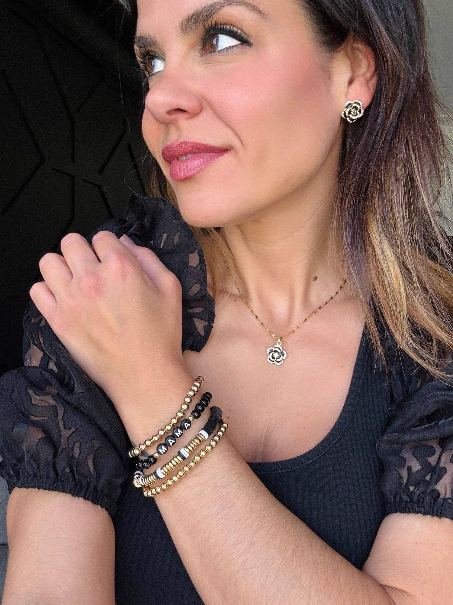 Mama Black Bracelet Set Love Your Why