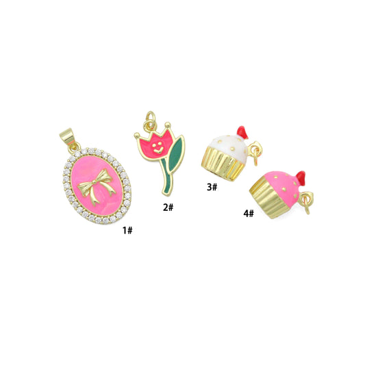 Colorful Enamel Bow Charm BestBeads&Beyond