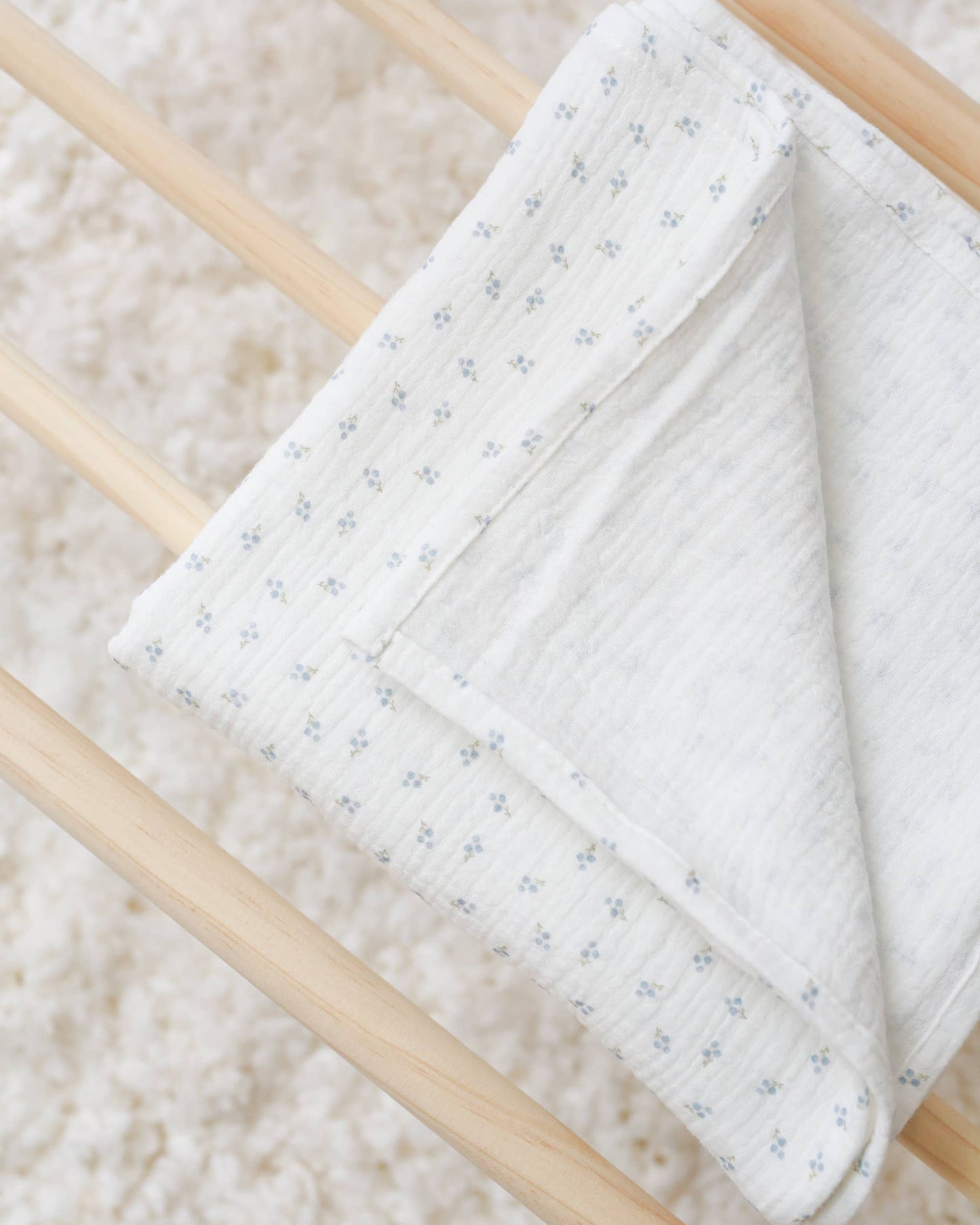 Muslin Burp Cloth Set -3 pack - Forget-Me-Not