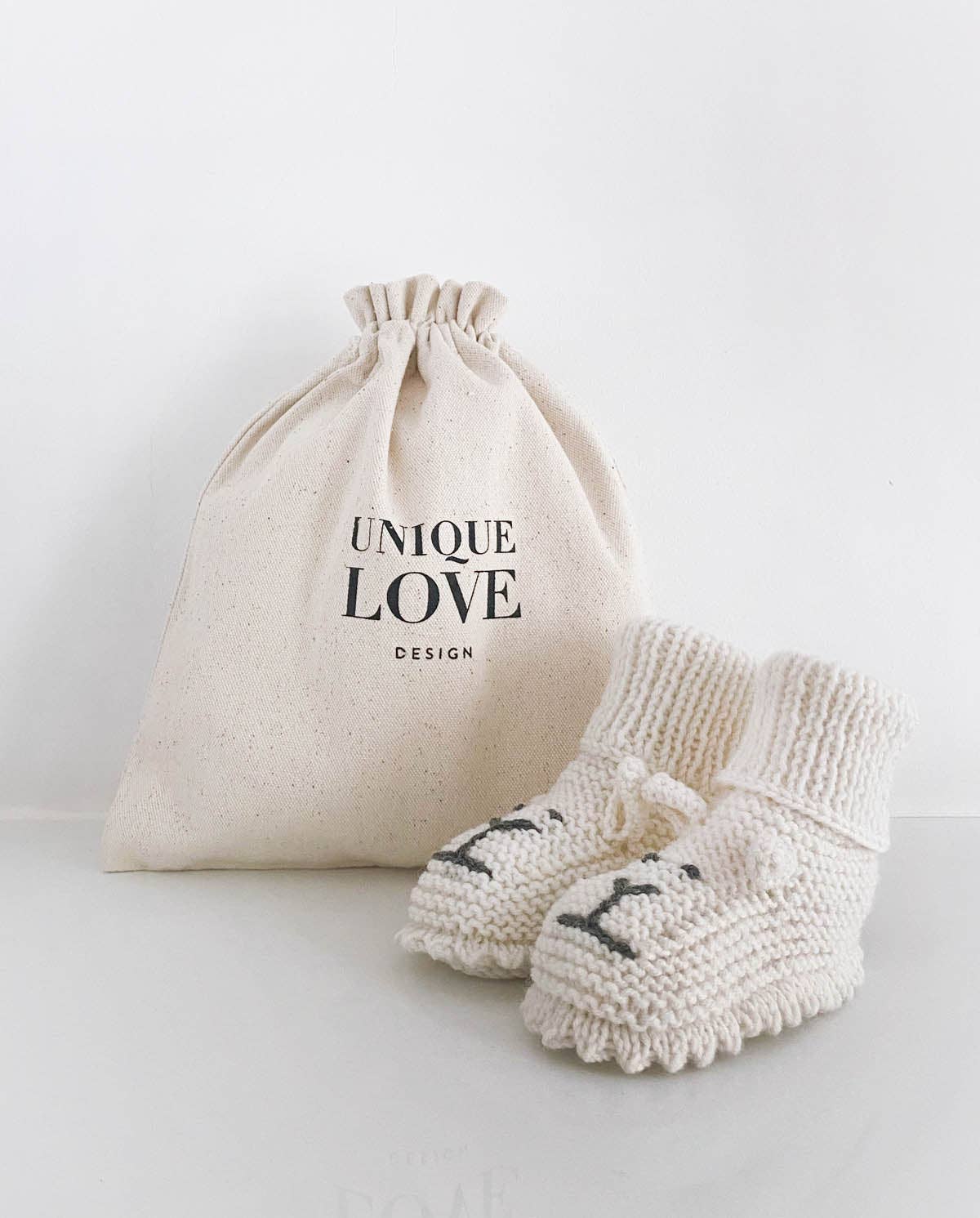 Knit shoes Little Lion - off white