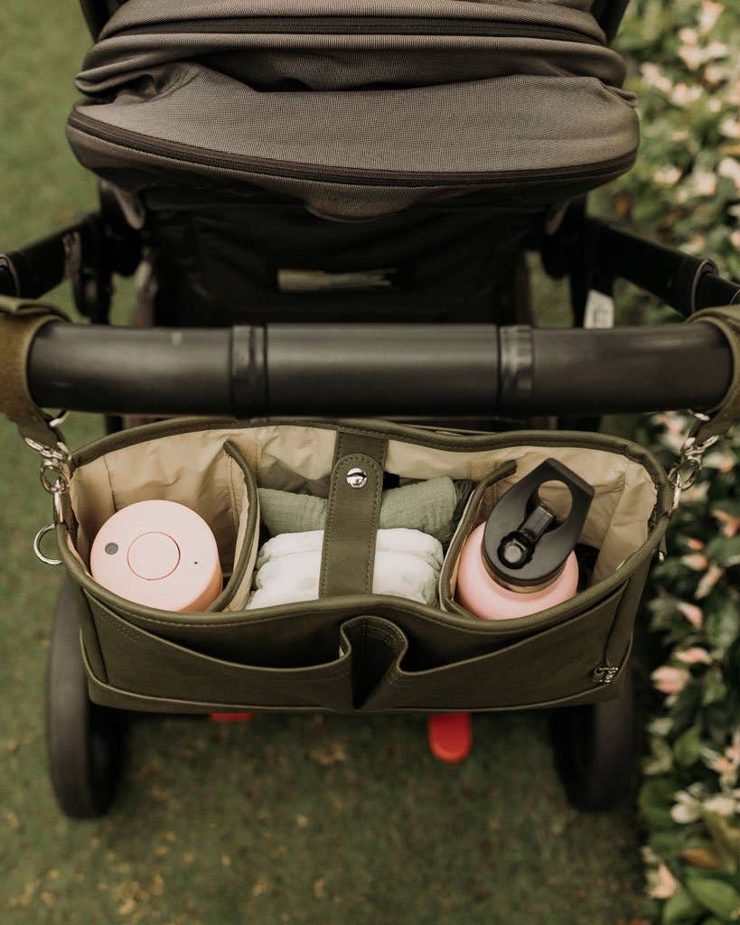 Vegan Leather Stroller Caddy