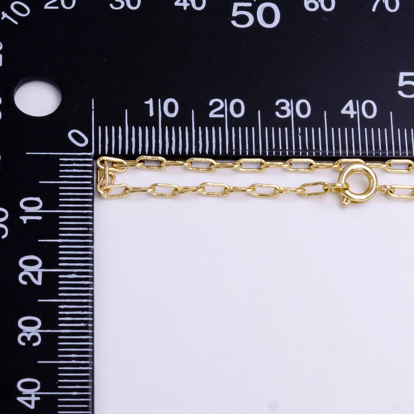 Becks Paper Clip Chain Necklace 18" Aim Eternal