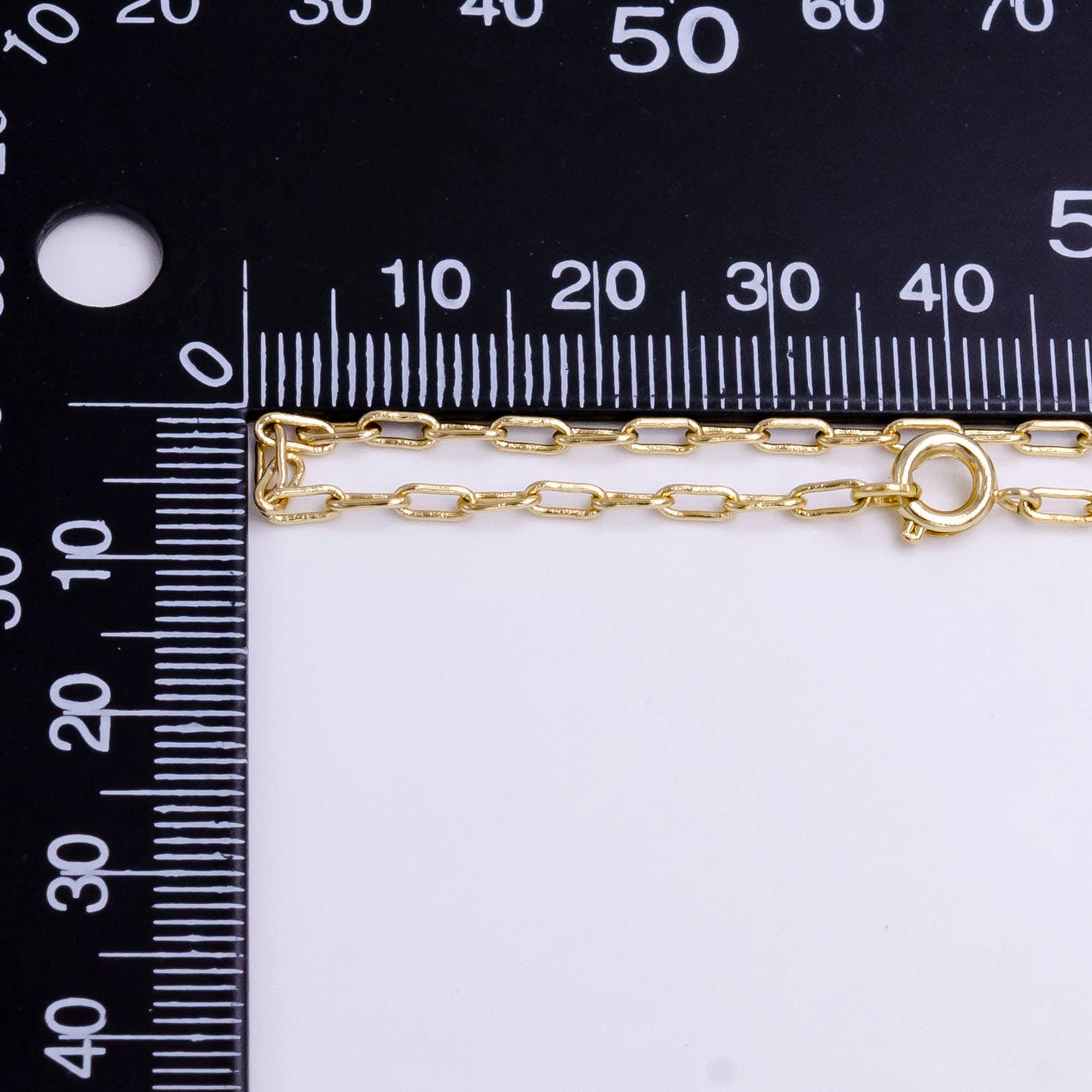 Becks Paper Clip Chain Necklace 18" Aim Eternal
