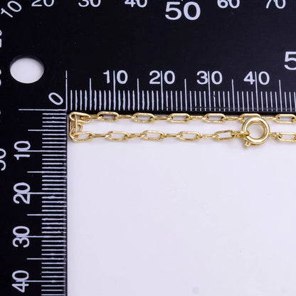 Becks Paper Clip Chain Necklace 18" Aim Eternal
