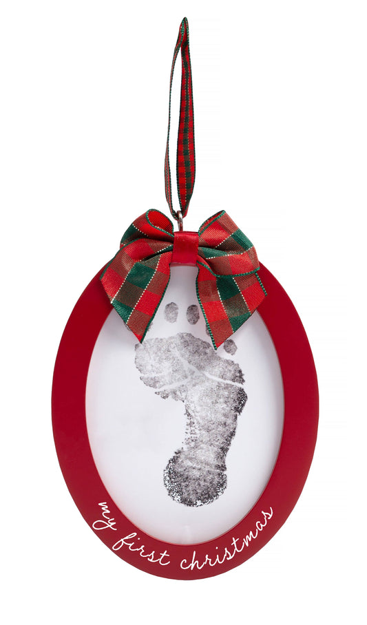 Babyprints Holiday Photo Ornament with Clean-Touch Ink Pad, Pearhead