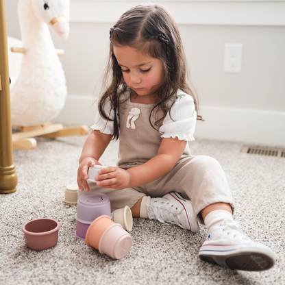 Stacking Cups Toy bug + bean kids