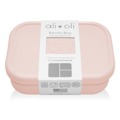 Ali+Oli Leakproof Silicone Bento Box (Blush)