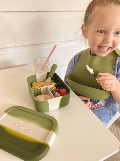 Silicone Catch Bib Set | Juniper & Moss