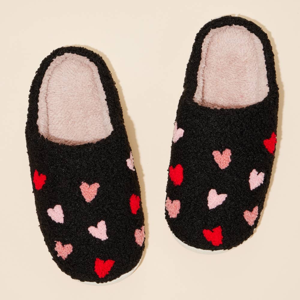 Multi Hearts Home Slippers Lilla Haven