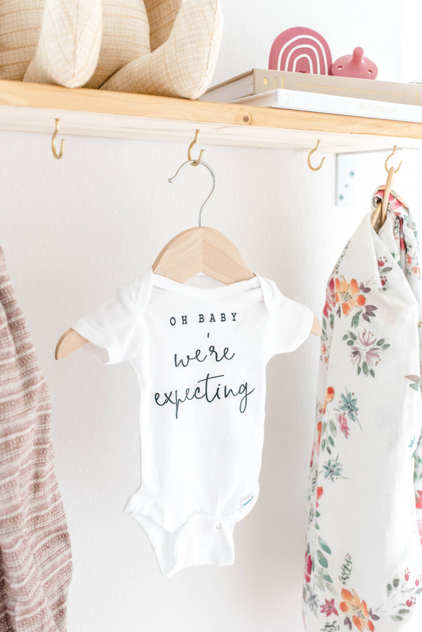 Oh Baby We're Expecting Pregnancy Announcement Onesie