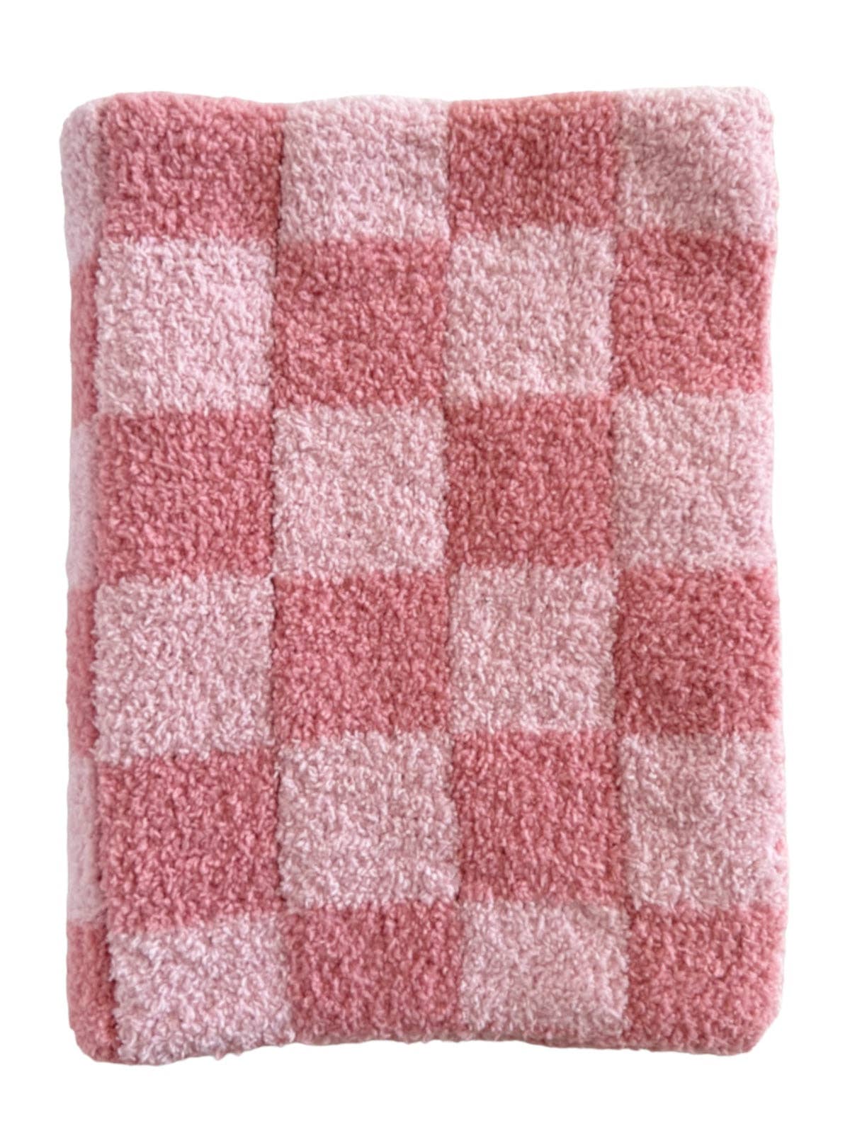 Phufy® Bliss Checkerboard Mini Blanket, Strawberry/Carnation SpearmintLOVE