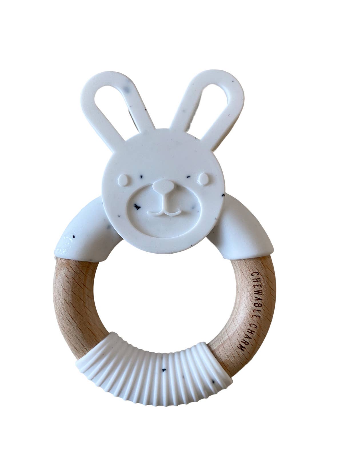 Bunny Silicone + Wood Teether - Moonstone Chewable Charm