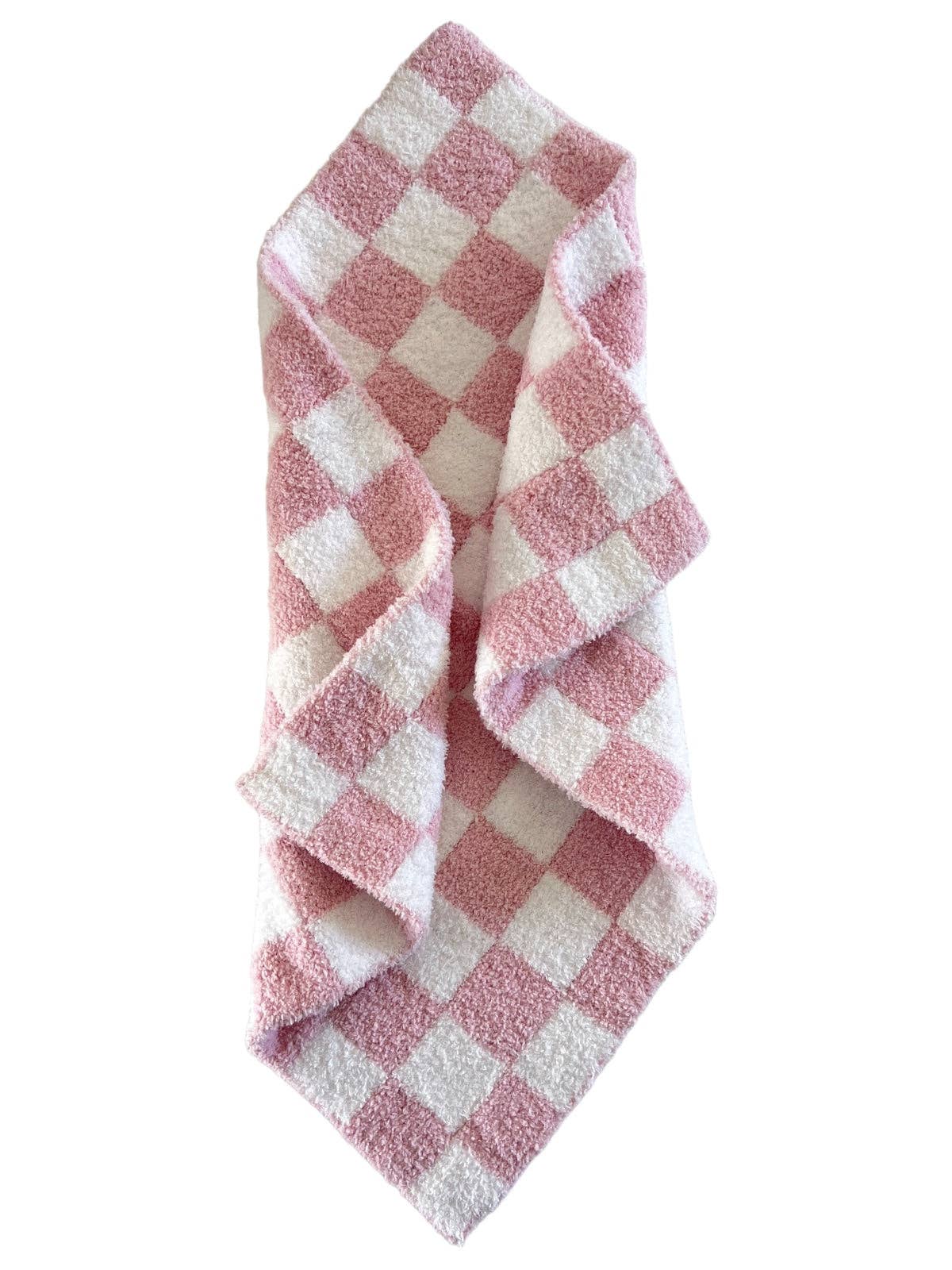 Phufy® Bliss Checkerboard Mini Blanket, Strawberry SpearmintLOVE