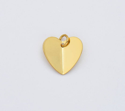 Heart Charms Hunny B's 18k Gold Filled Folded Heart