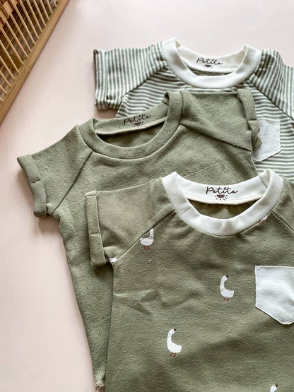 Kids T-shirt / olive PETITE EvelinaApparel