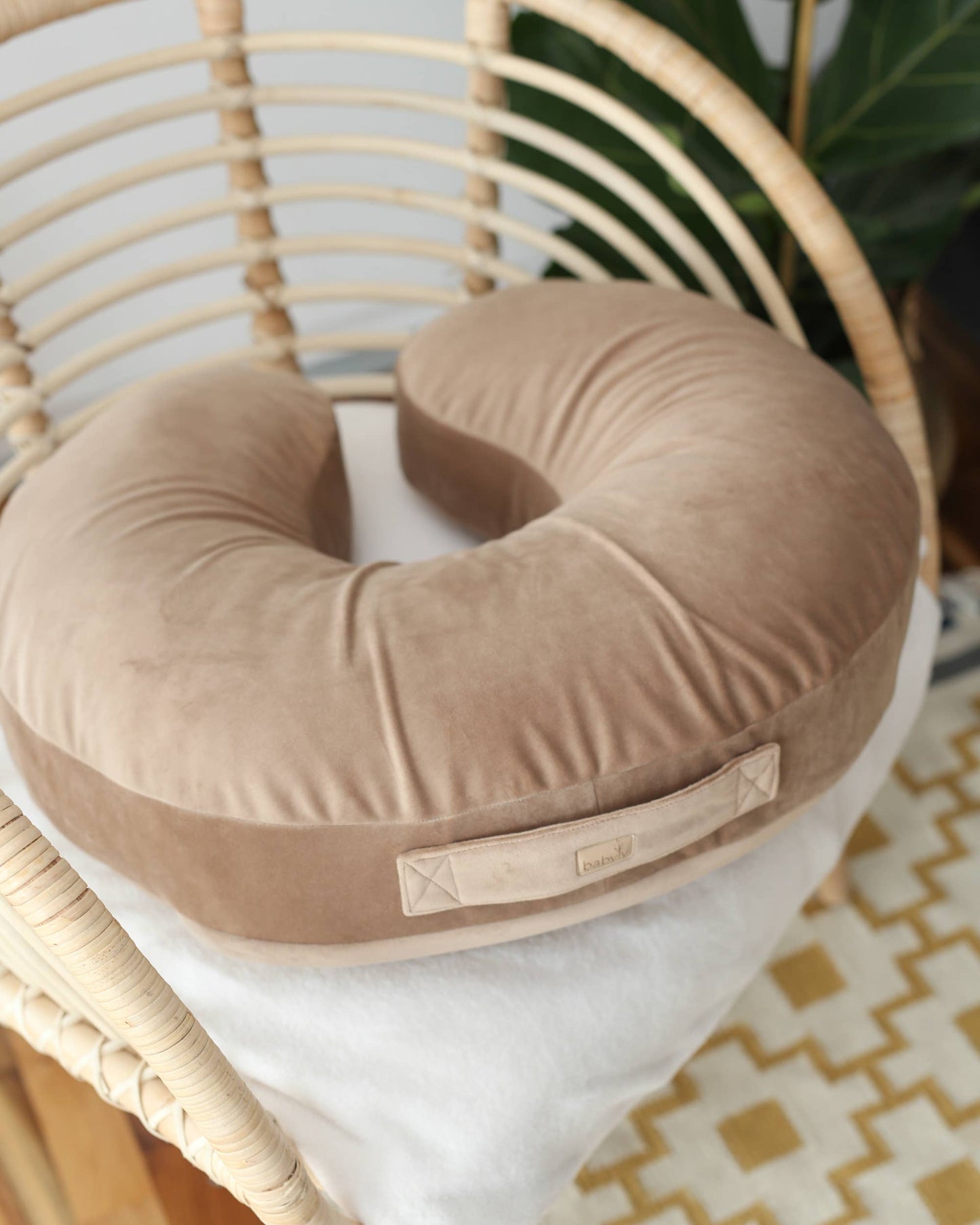 Velvet nursing pillow/ breastfeeding- for mother and baby