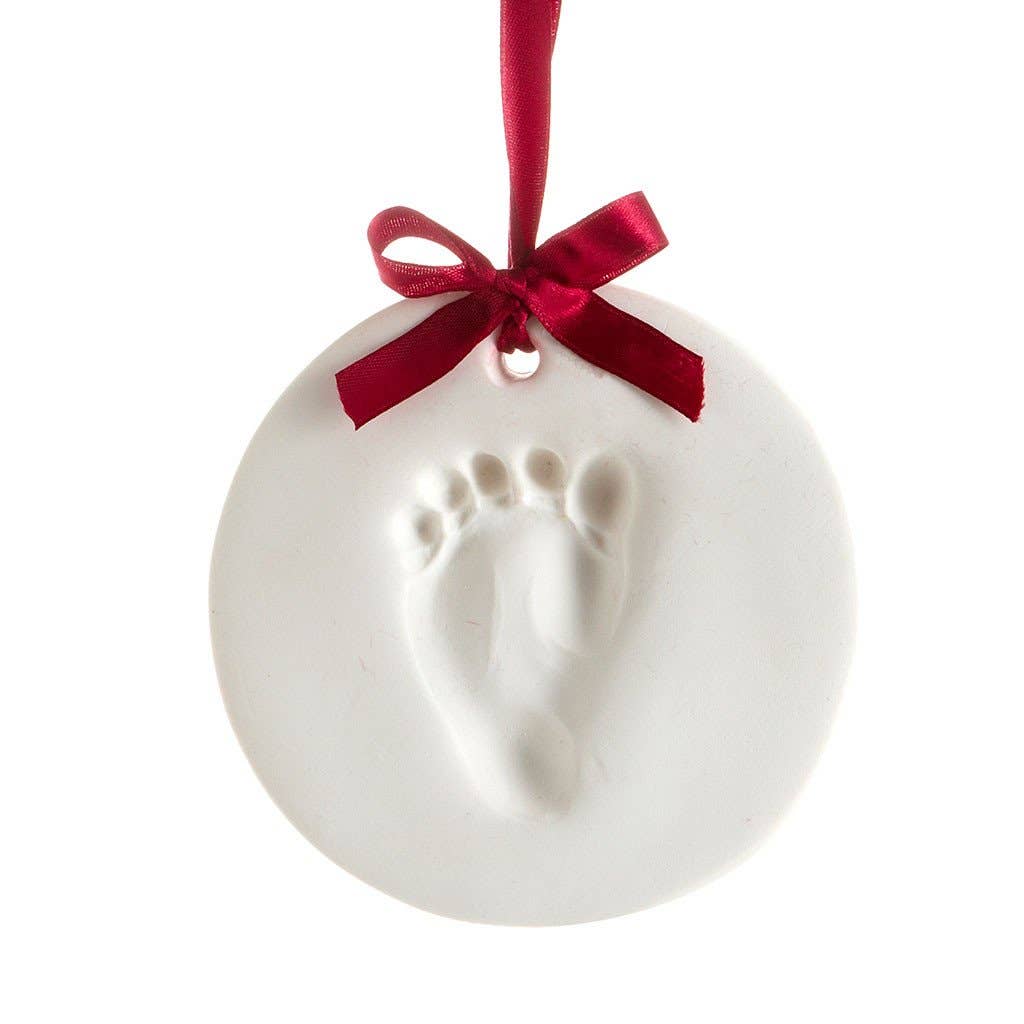 Baby Christmas Handprint or Footprint Keepsake Ornament Pearhead