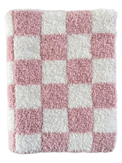 Phufy® Bliss Checkerboard Mini Blanket, Strawberry SpearmintLOVE