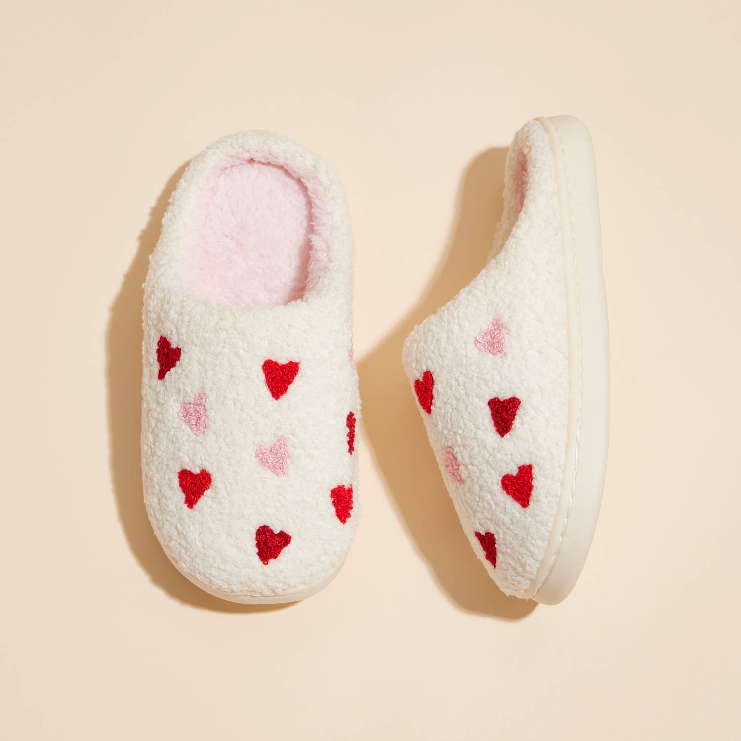 Multi Hearts Home Slippers-Kids Lilla Haven