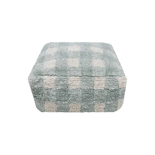 Pouf Vichy Blue Sage