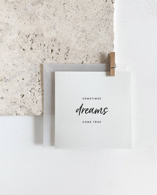 Greeting card - Dreams comes true