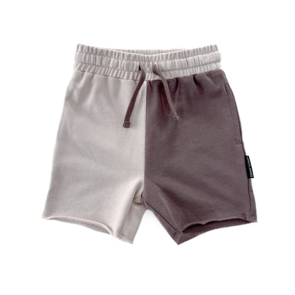 COLOR BLOCK SHORTS - MOCHA LENOX JAMES